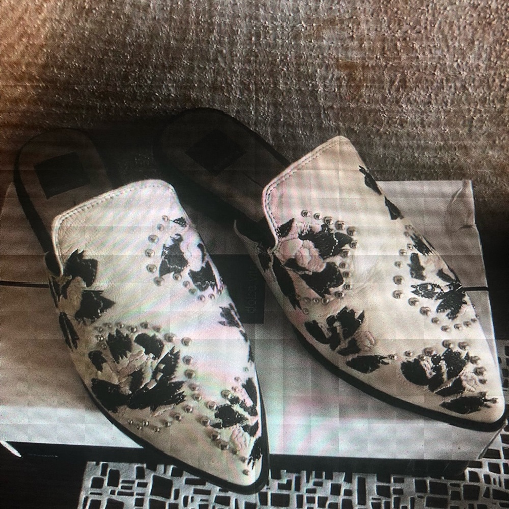 Dolce Vita HARMONY Leather Mules 9.5 NIB